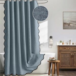 Elegant Blue Shower Curtain